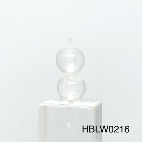 Clear Dichro Round Beads