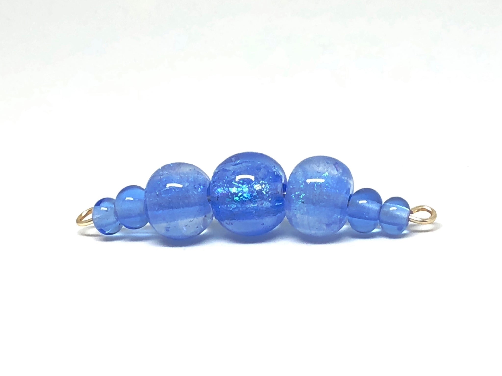 Light Blue Dichro Bead Set