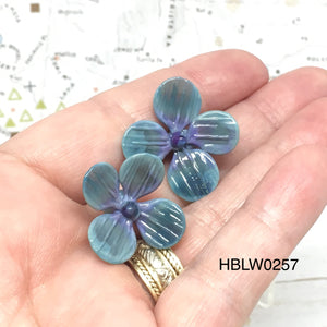 Glass Hydrangea flower beads