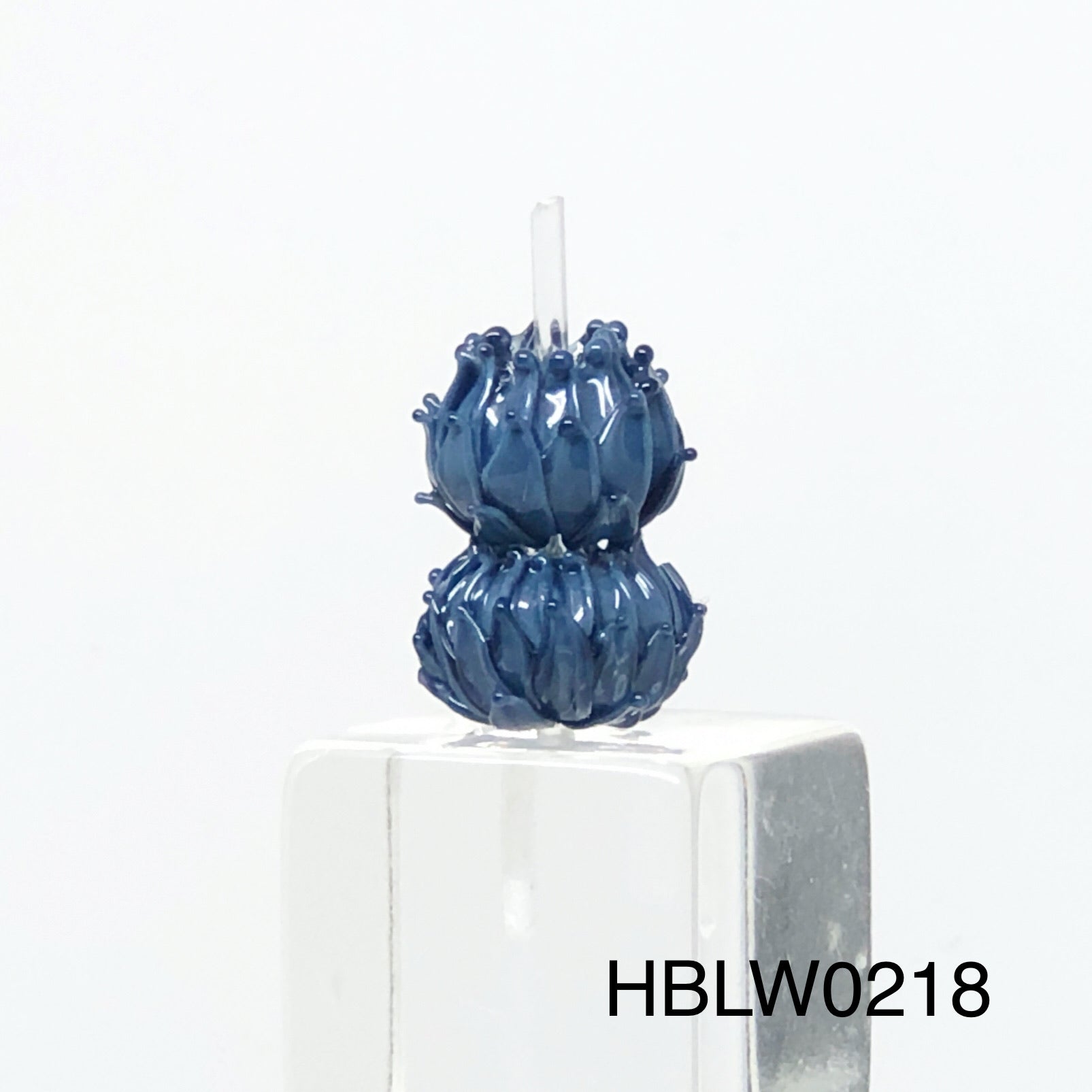 Steel Blue Bud Beads