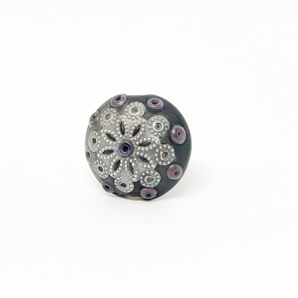 Metal Lace Collection- Petite Black Mandala