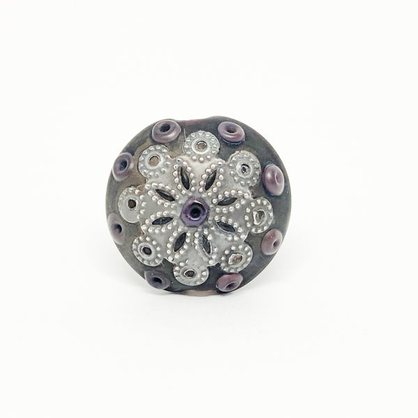Metal Lace Collection- Petite Black Mandala