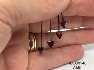 Red Heart Headpins
