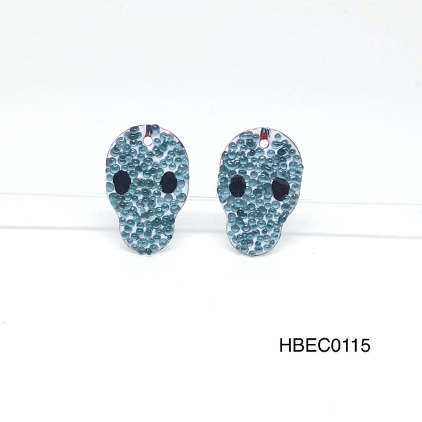 Enameled Components: Skulls with Warts!